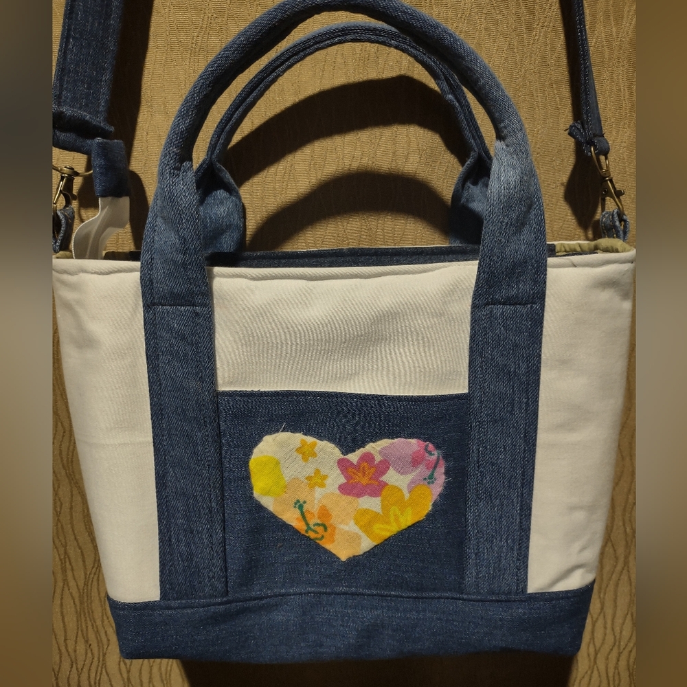 Handmade Upcycled Denim Bag 6 - Picture 2 of 5
